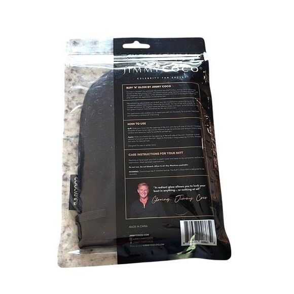 Jimmy Coco Buff & Glow‎ Mitt 2 Sided  Black New - Picture 3 of 4